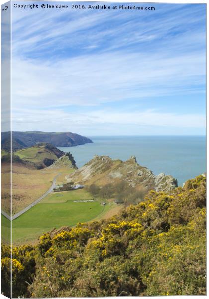 Valley Of The Rocks Canvas Print by Images of Devon