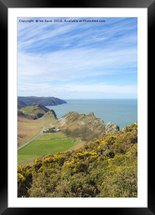 Valley Of The Rocks Framed Mounted Print by Images of Devon