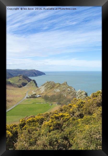 Valley Of The Rocks Framed Print by Images of Devon