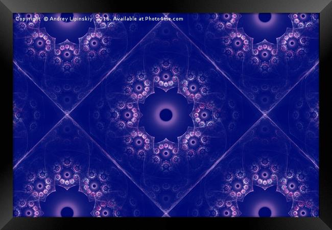 fractal pattern Framed Print by Andrey Lipinskiy
