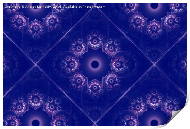 fractal pattern Print by Andrey Lipinskiy