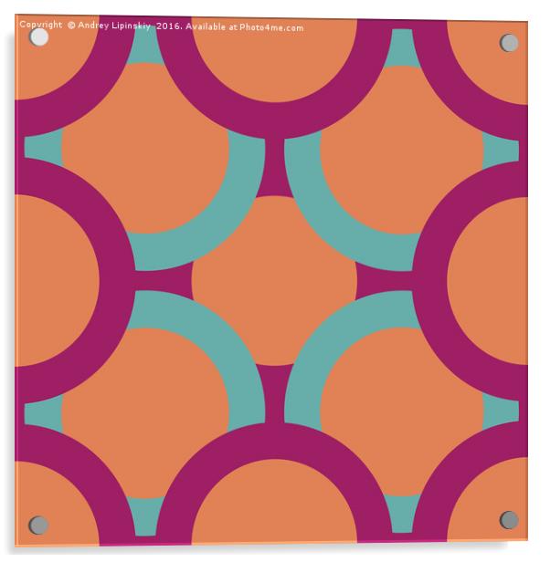 pattern of colored circles Acrylic by Andrey Lipinskiy