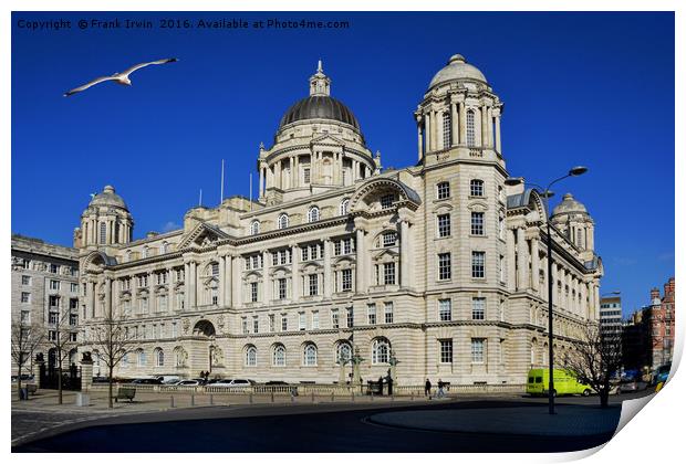 Liverpool's iconic Cunard Building Print by Frank Irwin