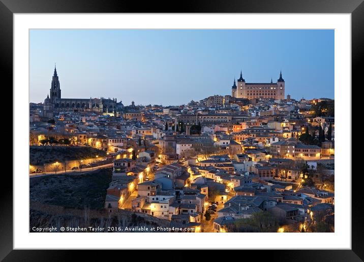 Toledo Cathedral Framed Mounted Print by Stephen Taylor