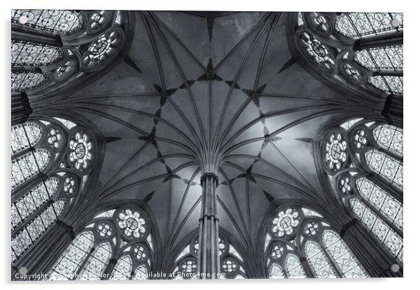 Chapter House B&W Acrylic by Stephen Taylor