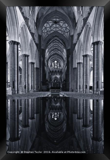 Salisbury Cathedral Framed Print by Stephen Taylor