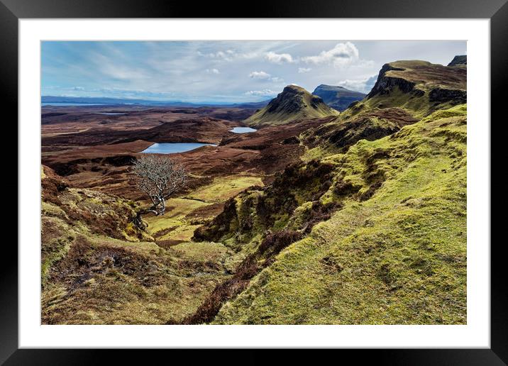 Trotternish Ridge Framed Mounted Print by Jolanta Kostecka