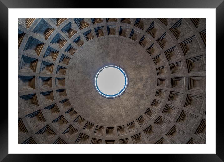 The Pantheon Dome (Rome) Framed Mounted Print by Paul Andrews