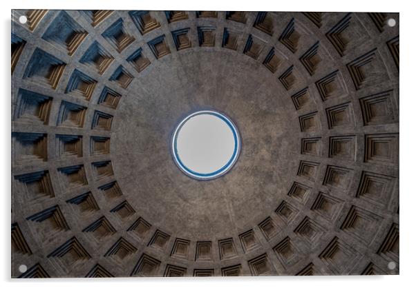The Pantheon Dome (Rome) Acrylic by Paul Andrews