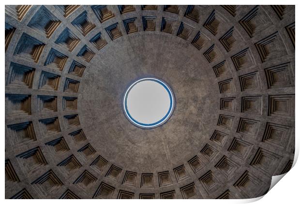 The Pantheon Dome (Rome) Print by Paul Andrews