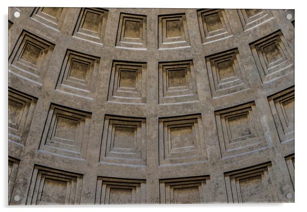 The Pantheon Dome 2 (Rome) Acrylic by Paul Andrews