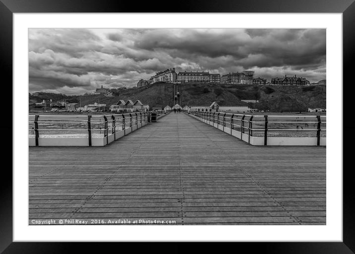 Saltburn pier  Framed Mounted Print by Phil Reay