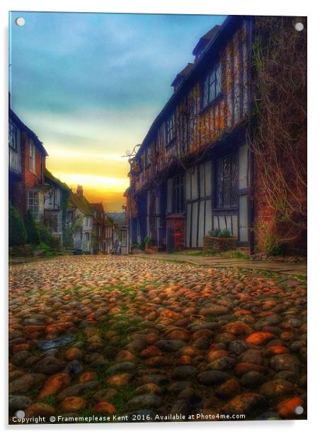 Cobbled Street Rye  Acrylic by Framemeplease UK