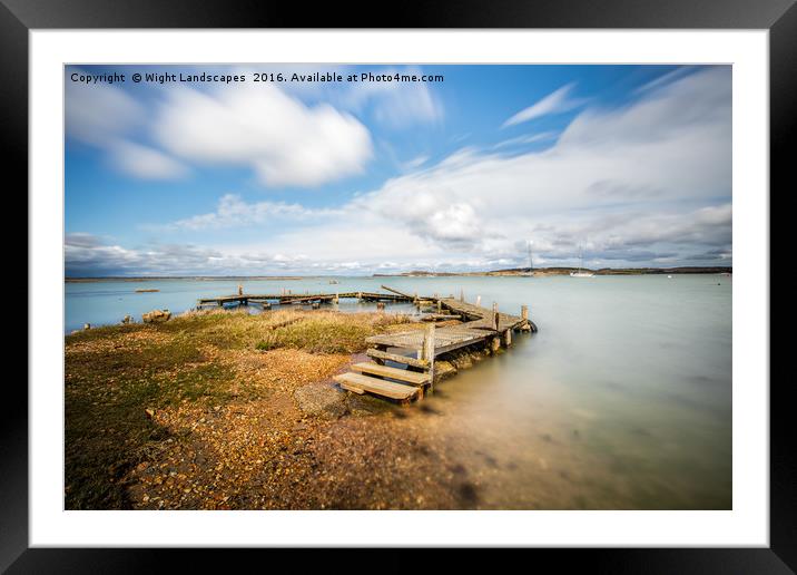 Newtown Harbour Framed Mounted Print by Wight Landscapes