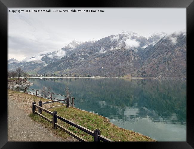 Lago di Poschiavo -Switzerland. Framed Print by Lilian Marshall