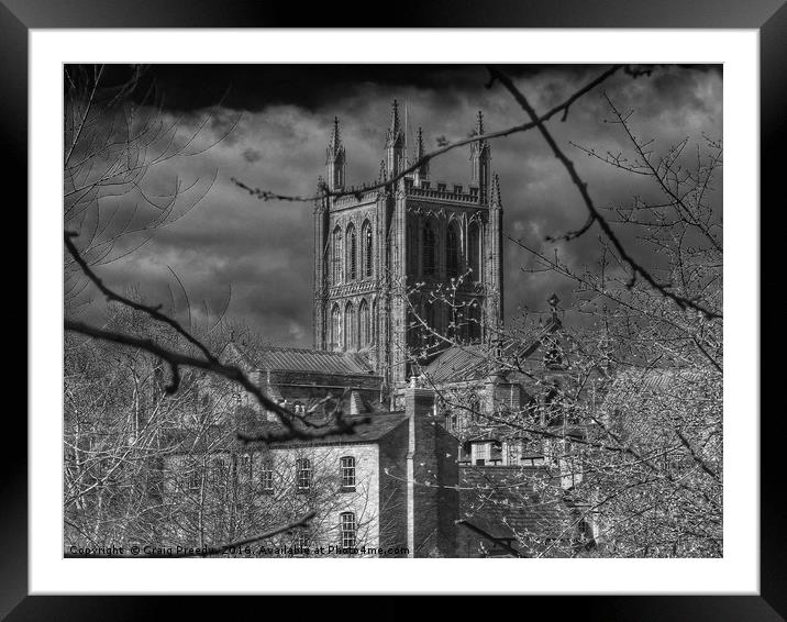 Hereford Cathedral Framed Mounted Print by Craig Preedy