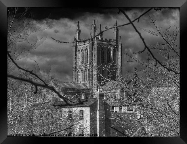 Hereford Cathedral Framed Print by Craig Preedy