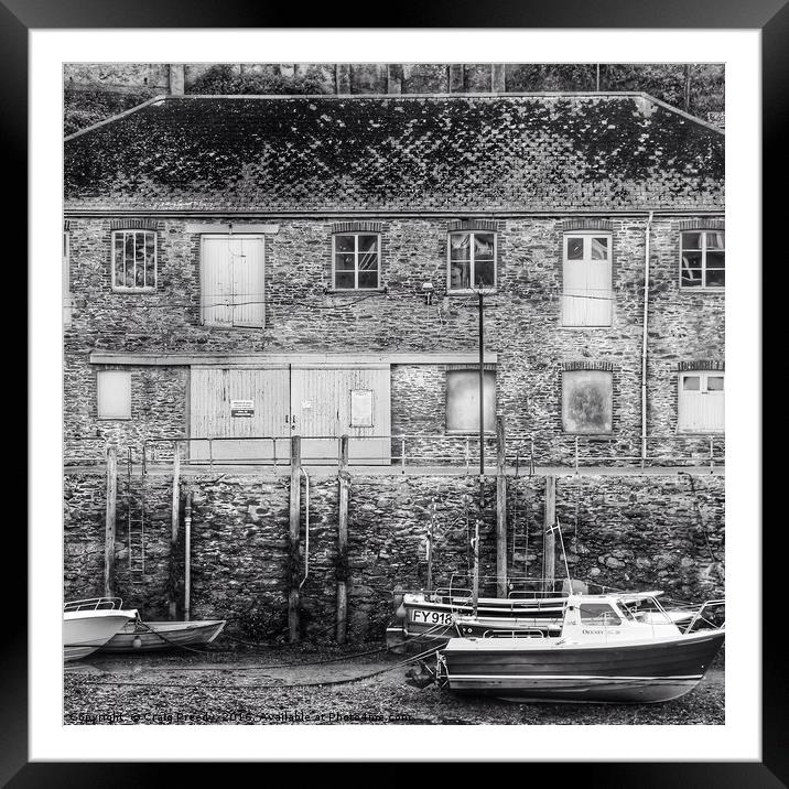 Harbourside in Looe Framed Mounted Print by Craig Preedy