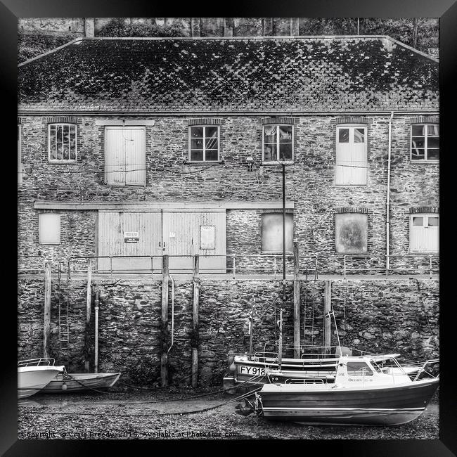 Harbourside in Looe Framed Print by Craig Preedy