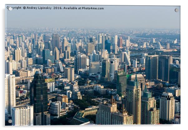 Views of Bangkok Baiyoke Sky Acrylic by Andrey Lipinskiy