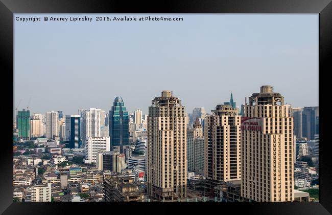 Views of Bangkok Baiyoke Sky Framed Print by Andrey Lipinskiy