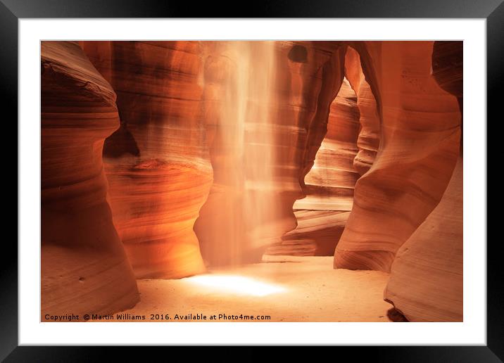 Inner Glow - Antelope Canyon Framed Mounted Print by Martin Williams