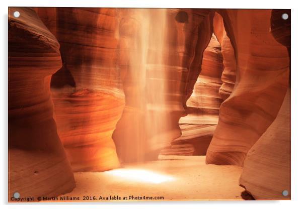 Inner Glow - Antelope Canyon Acrylic by Martin Williams
