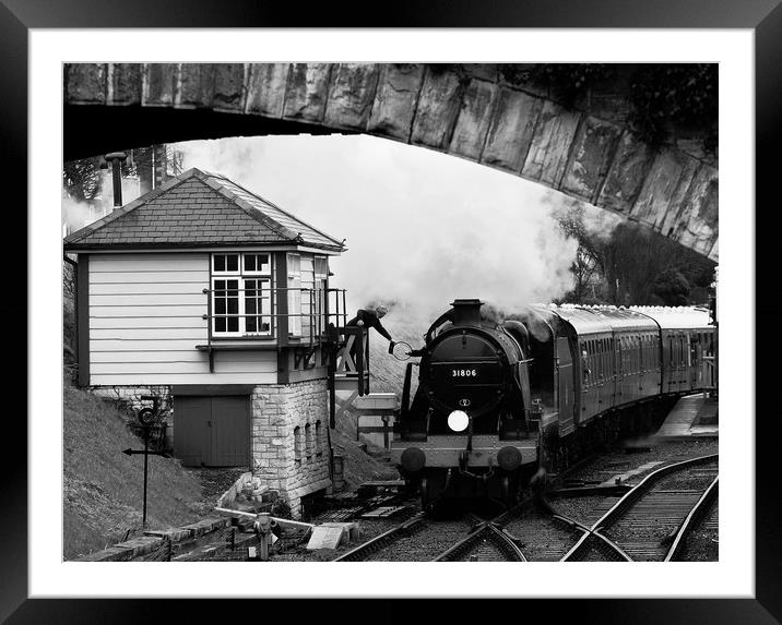 Swanage railway Framed Mounted Print by Tony Bates
