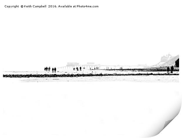 Cromer Beach Print by Keith Campbell