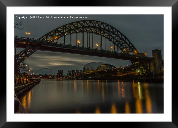 The River Tyne  Framed Mounted Print by Phil Reay