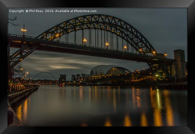 The River Tyne  Framed Print by Phil Reay