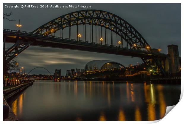 The River Tyne  Print by Phil Reay