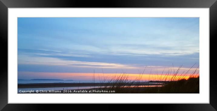 Colourful Sky Framed Mounted Print by Chris Williams