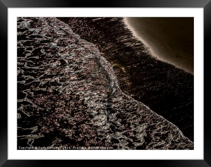 Sand and Sea Framed Mounted Print by Keith Campbell