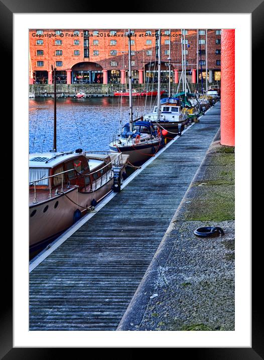 Liverpool’s famous Albert Dock Framed Mounted Print by Frank Irwin