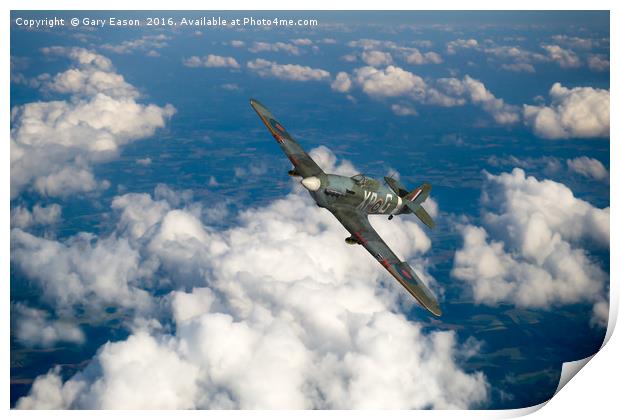 Hawker Hurricane IIB of 174 Squadron Print by Gary Eason