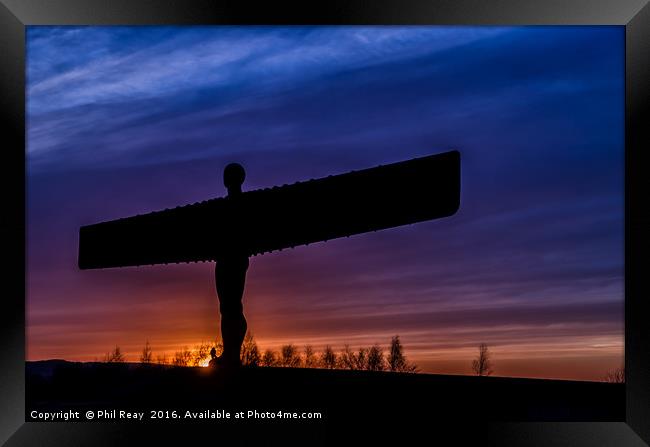 The Angel of the North Framed Print by Phil Reay