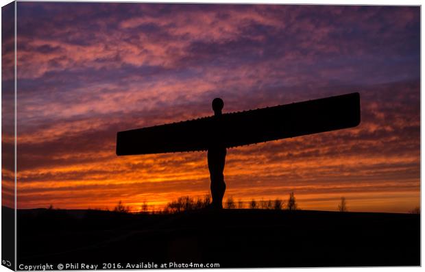Sunset at the Angel Canvas Print by Phil Reay