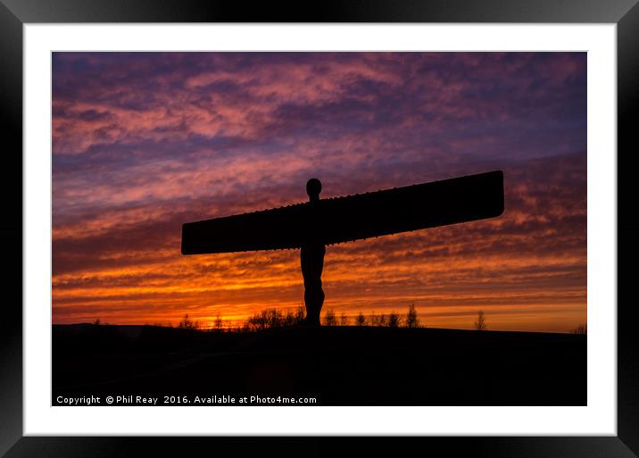 Sunset at the Angel Framed Mounted Print by Phil Reay