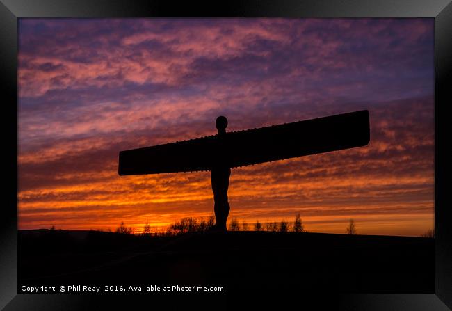 Sunset at the Angel Framed Print by Phil Reay