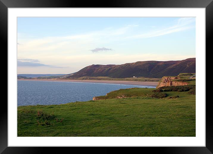 Rhossili Bay - Gower Framed Mounted Print by Steve Strong
