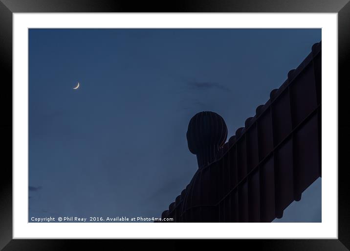 The Angel of the North Framed Mounted Print by Phil Reay