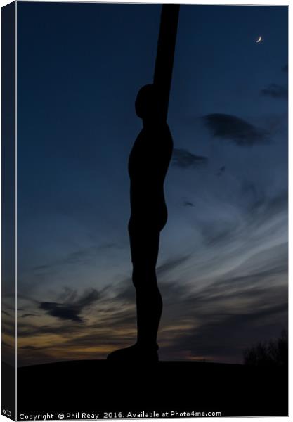 The Angel after sunset Canvas Print by Phil Reay