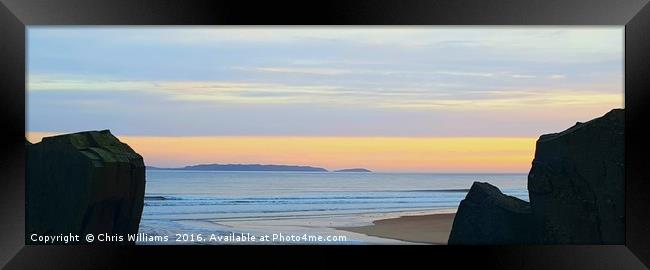 Evening Colours Framed Print by Chris Williams