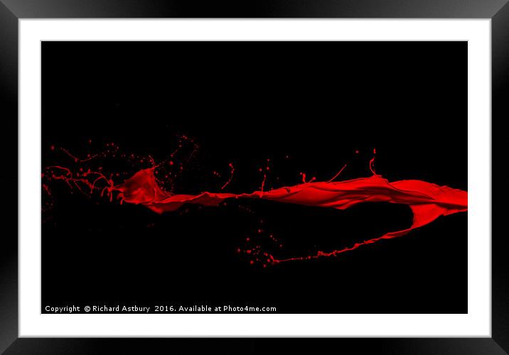 Tickled Red Framed Mounted Print by Richard Astbury