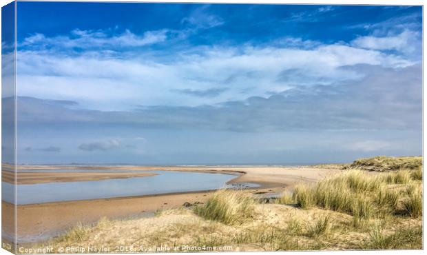 Budle Bay of Beauty........... Canvas Print by Naylor's Photography