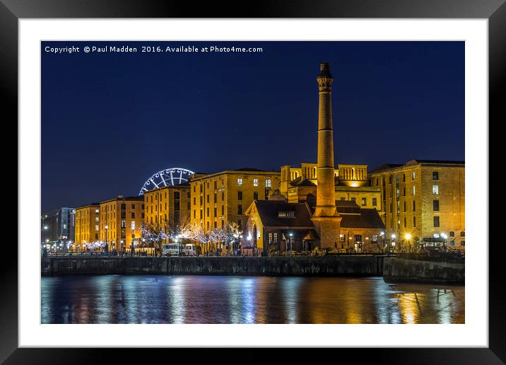 Liverpool docklands Framed Mounted Print by Paul Madden