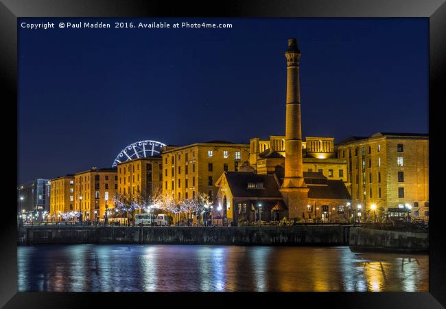 Liverpool docklands Framed Print by Paul Madden