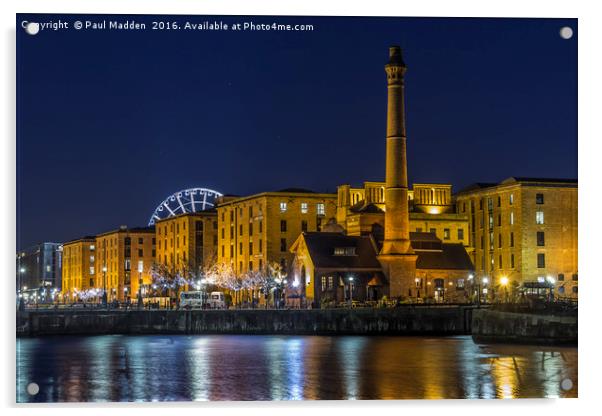 Liverpool docklands Acrylic by Paul Madden