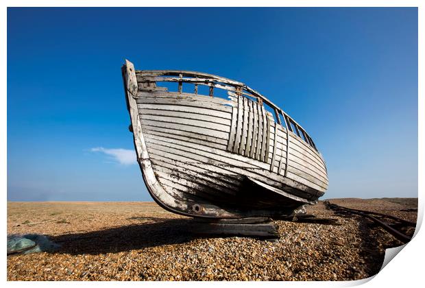 Beached Boat Print by David Hare